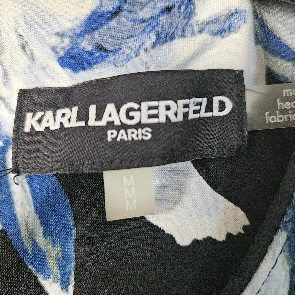 Karl Lagerfeld‎ Paris floral ruffle sleeve blouse size medium - Picture 4 of 4